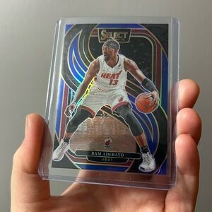 Bam Adebayo Panini Select Basketball Card - White & Black